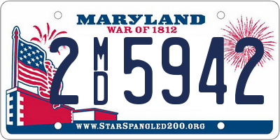 MD license plate 2MD5942