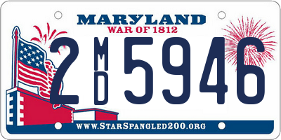 MD license plate 2MD5946