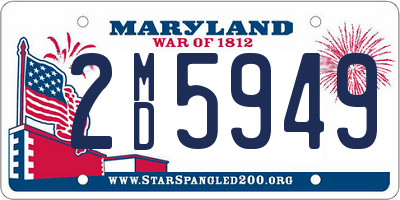 MD license plate 2MD5949