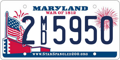 MD license plate 2MD5950