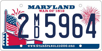 MD license plate 2MD5964