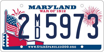 MD license plate 2MD5973