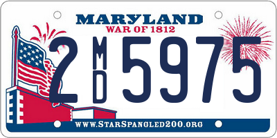 MD license plate 2MD5975