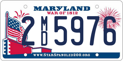 MD license plate 2MD5976