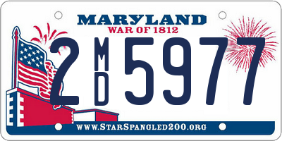 MD license plate 2MD5977