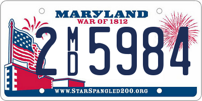 MD license plate 2MD5984