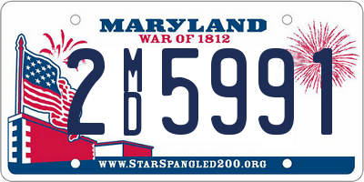 MD license plate 2MD5991