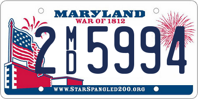 MD license plate 2MD5994