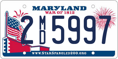 MD license plate 2MD5997