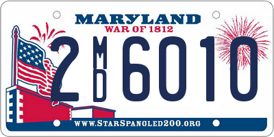 MD license plate 2MD6010