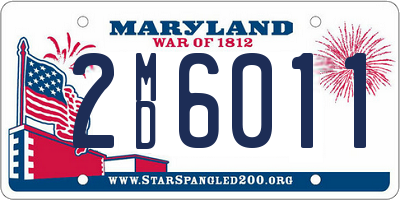 MD license plate 2MD6011