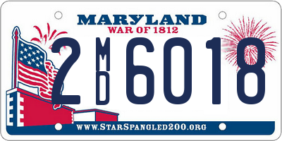 MD license plate 2MD6018