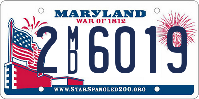 MD license plate 2MD6019