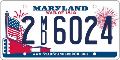 MD license plate 2MD6024