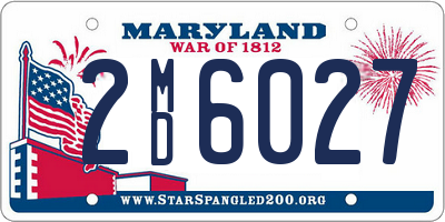 MD license plate 2MD6027