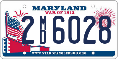 MD license plate 2MD6028