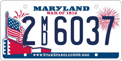 MD license plate 2MD6037