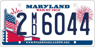 MD license plate 2MD6044