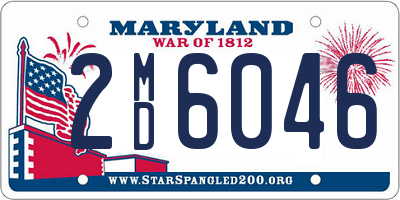 MD license plate 2MD6046