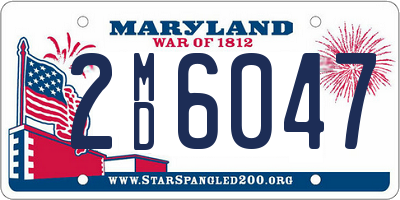 MD license plate 2MD6047