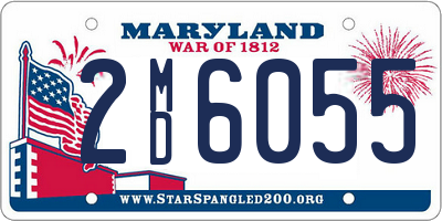 MD license plate 2MD6055