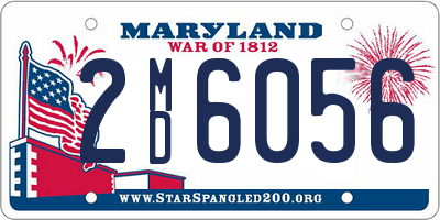 MD license plate 2MD6056