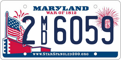 MD license plate 2MD6059