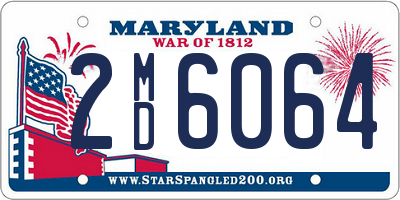 MD license plate 2MD6064