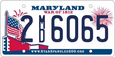 MD license plate 2MD6065