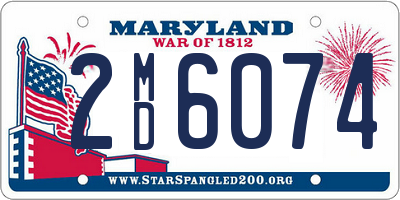 MD license plate 2MD6074