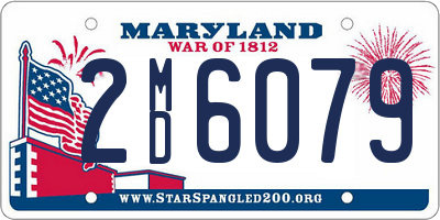 MD license plate 2MD6079