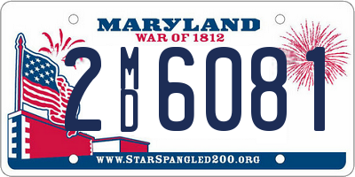 MD license plate 2MD6081