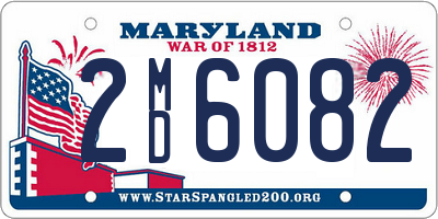 MD license plate 2MD6082