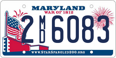 MD license plate 2MD6083