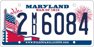 MD license plate 2MD6084