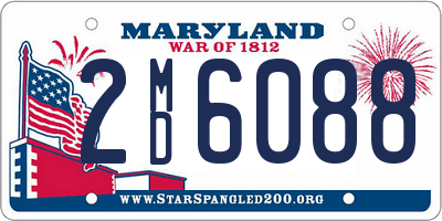 MD license plate 2MD6088