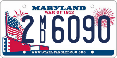 MD license plate 2MD6090