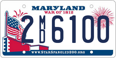 MD license plate 2MD6100