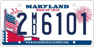 MD license plate 2MD6101