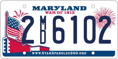 MD license plate 2MD6102