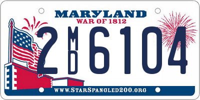 MD license plate 2MD6104