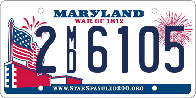 MD license plate 2MD6105