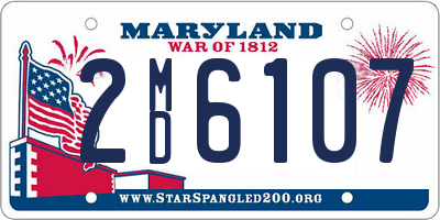 MD license plate 2MD6107