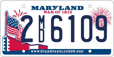 MD license plate 2MD6109