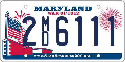 MD license plate 2MD6111