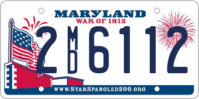 MD license plate 2MD6112