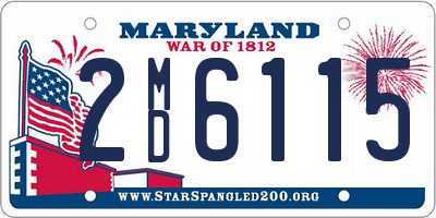 MD license plate 2MD6115