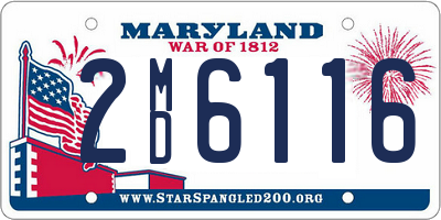 MD license plate 2MD6116