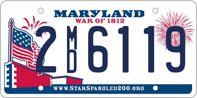 MD license plate 2MD6119