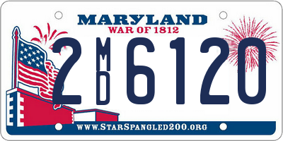 MD license plate 2MD6120